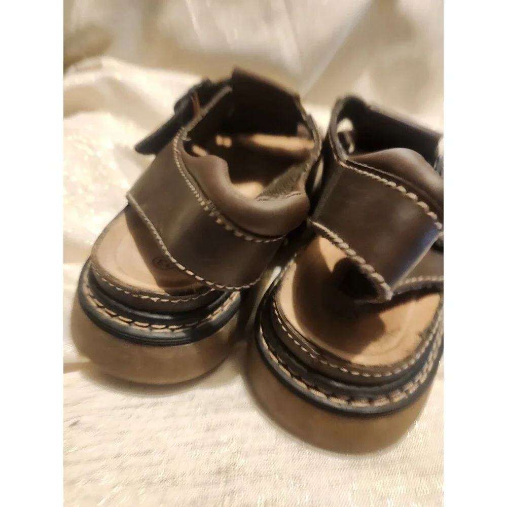 Vintage Faded Glory Fisherman Michigan Platform Sandals Mens Brown Y2K Chunky 13